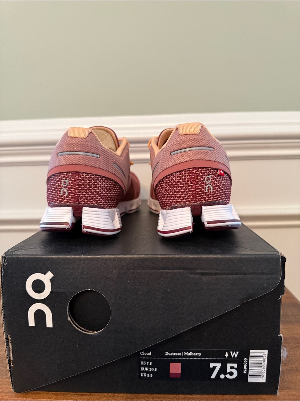 On Running Cloud Women’s Running Shoes — Rose/Tan - Picture 2 of 4